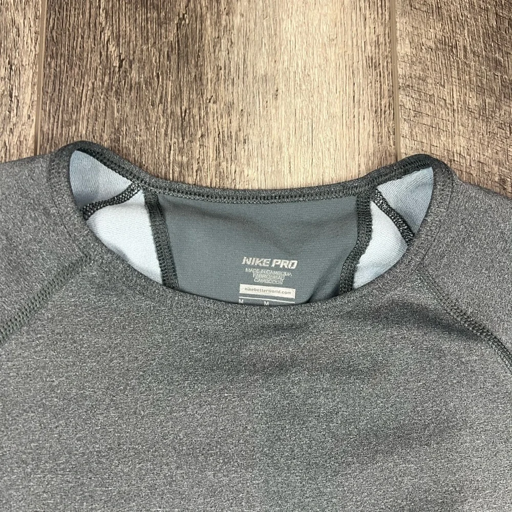 Nike Pro Grey Long‎ Sleeve Top
